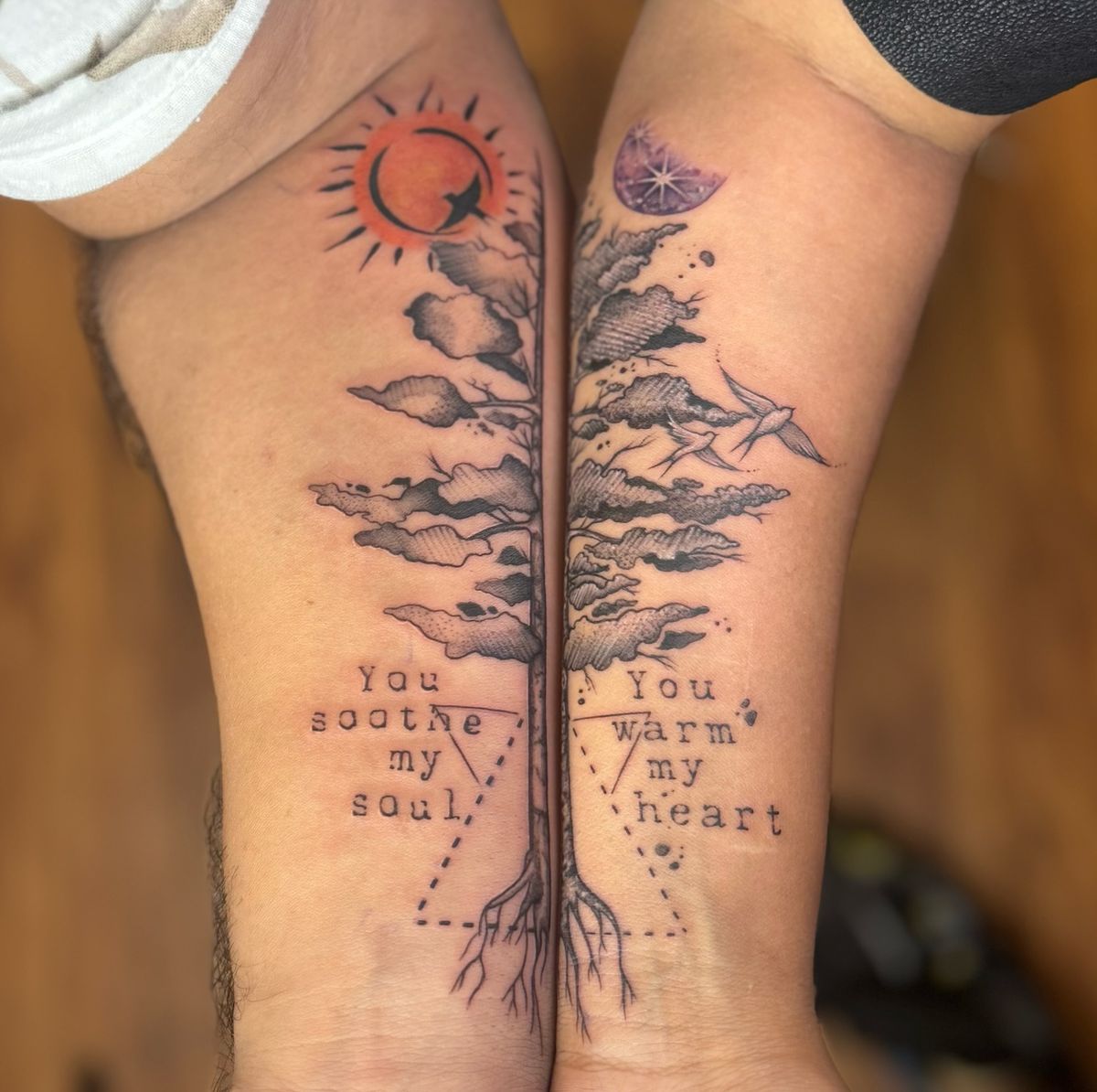 Custom Couple Tattoos